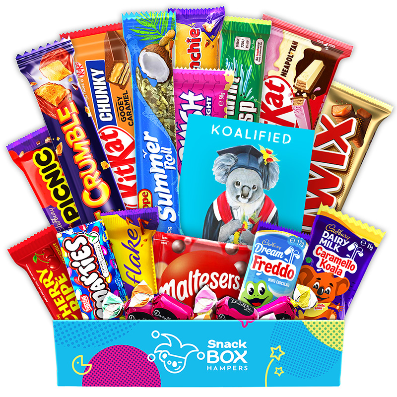 graduation gift basket hamper filled with chocolate