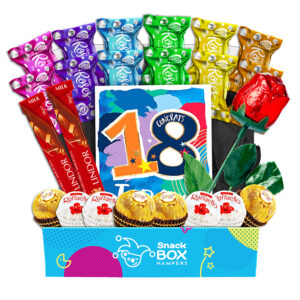 rainbow rose 18th birthday chocolate box