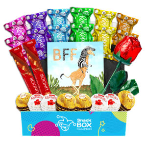 rainbow rose chocolate box for best friends
