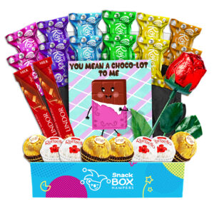 rainbow rose chocolate box for sisters