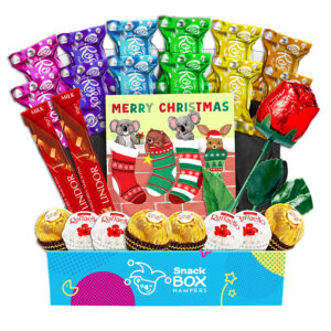 rainbow rose christmas chocolate box