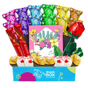 rainbow rose mothers day chocolate box