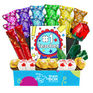 rainbow rose teacher chocolate box