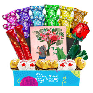 rainbow rose tradies chocolate box