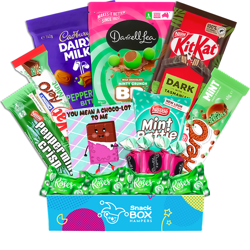 Mint Chocolate Gift Box Hamper For Sisters Mint Chocolate Gift Box Hamper For Sisters