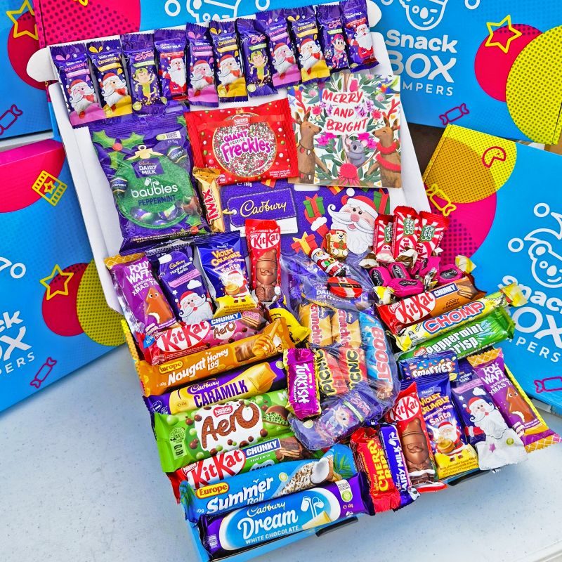 christmas chocolate gift basket hamper